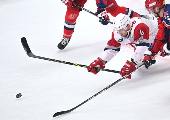 Russia Ice Hockey Kontinental League CSKA - Lokomotiv