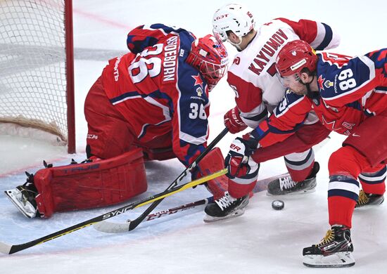Russia Ice Hockey Kontinental League CSKA - Lokomotiv