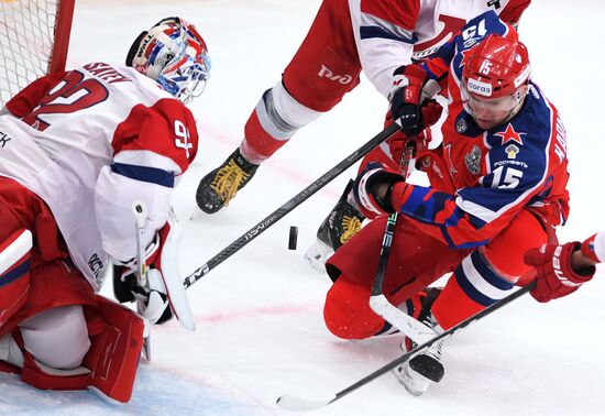 Russia Ice Hockey Kontinental League CSKA - Lokomotiv