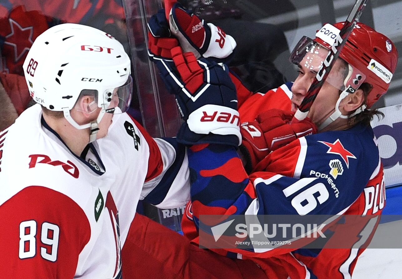 Russia Ice Hockey Kontinental League CSKA - Lokomotiv