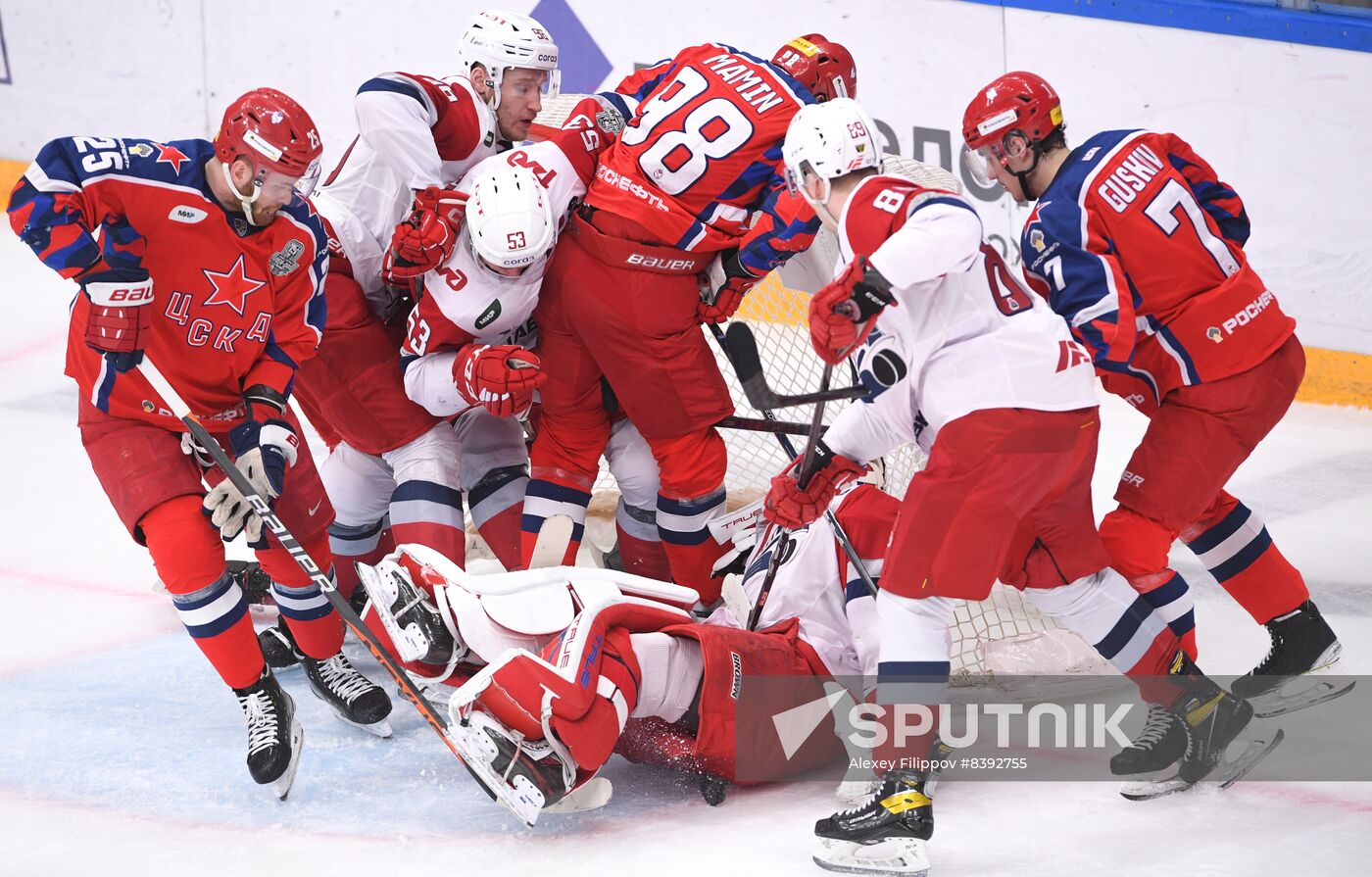 Russia Ice Hockey Kontinental League CSKA - Lokomotiv