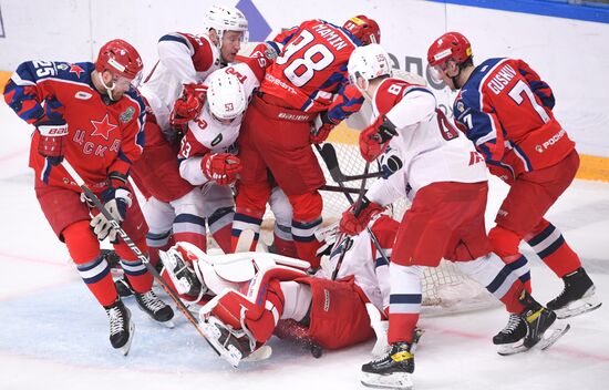 Russia Ice Hockey Kontinental League CSKA - Lokomotiv