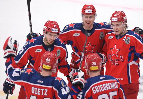 Russia Ice Hockey Kontinental League CSKA - Lokomotiv