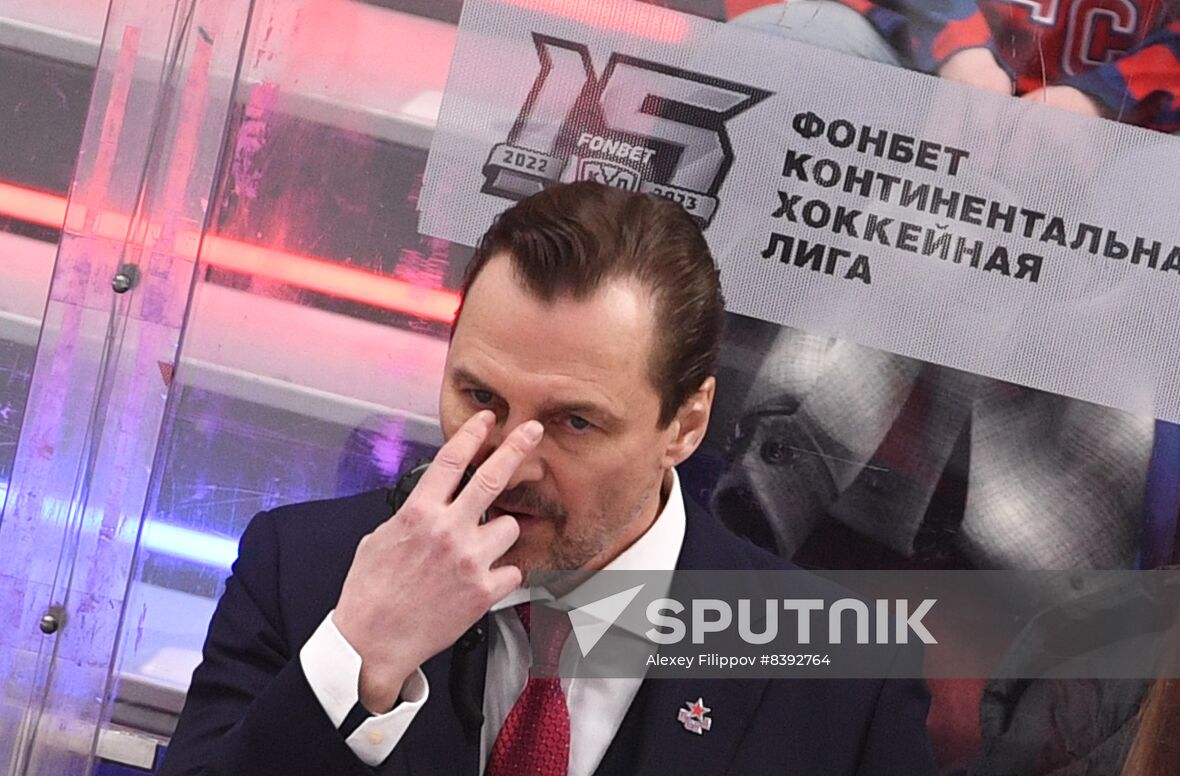 Russia Ice Hockey Kontinental League CSKA - Lokomotiv