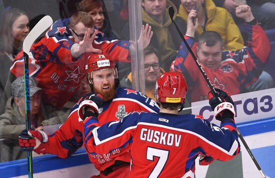 Russia Ice Hockey Kontinental League CSKA - Lokomotiv
