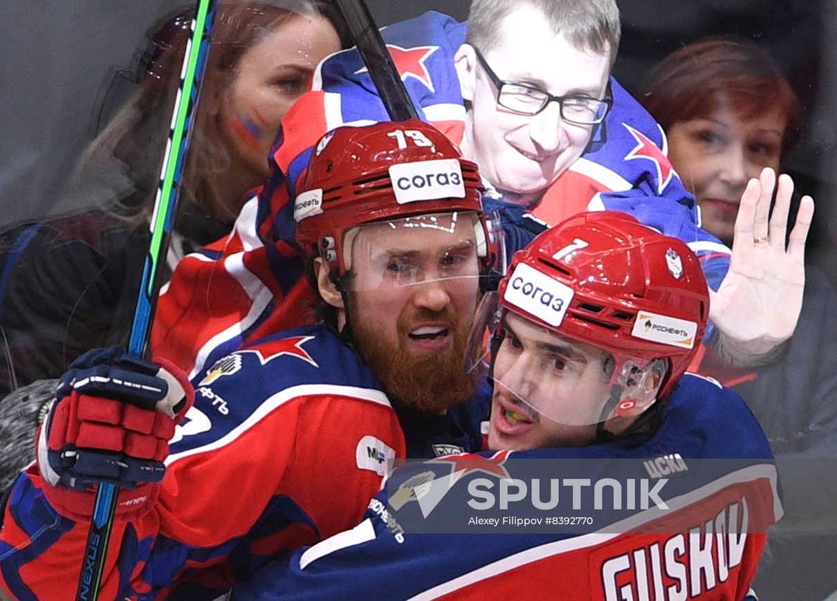 Russia Ice Hockey Kontinental League CSKA - Lokomotiv