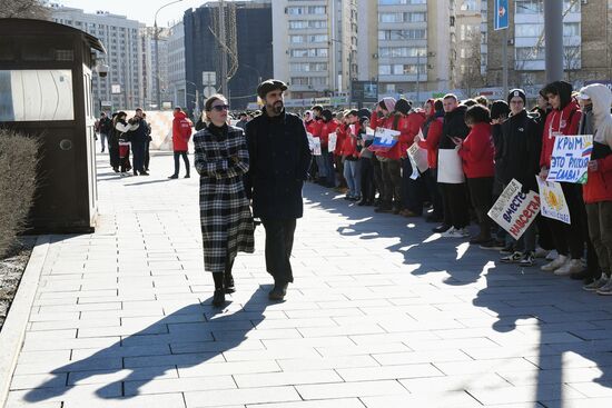 Russia Crimea Reunification Anniversary Rally
