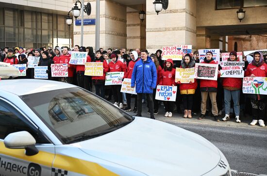 Russia Crimea Reunification Anniversary Rally
