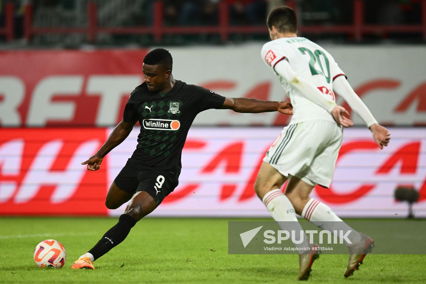 Russia Soccer Premier-League Lokomotiv - Krasnodar