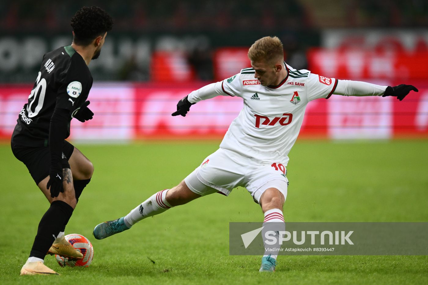 Russia Soccer Premier-League Lokomotiv - Krasnodar