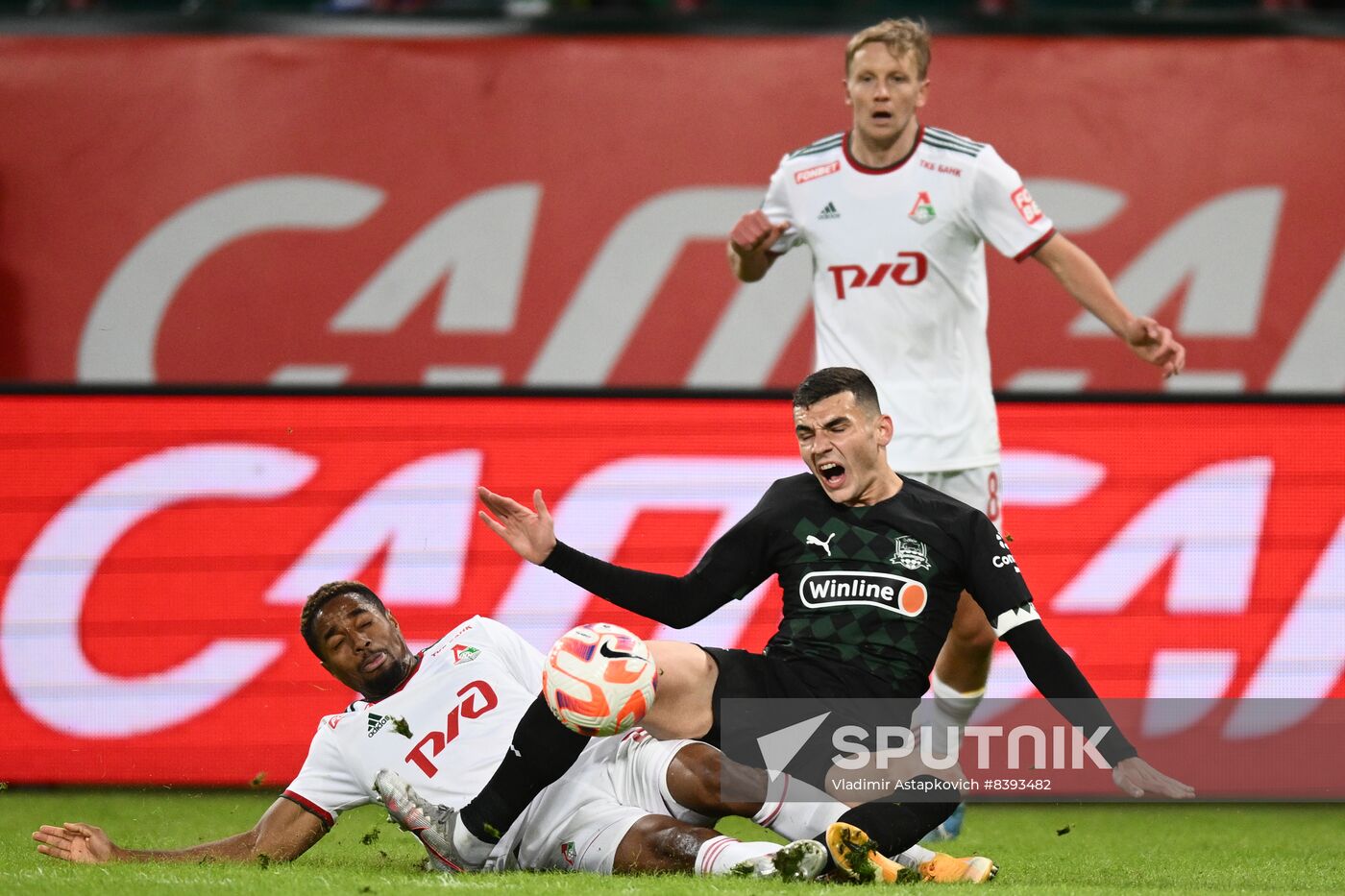 Russia Soccer Premier-League Lokomotiv - Krasnodar