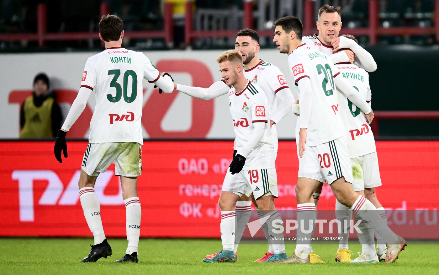 Russia Soccer Premier-League Lokomotiv - Krasnodar