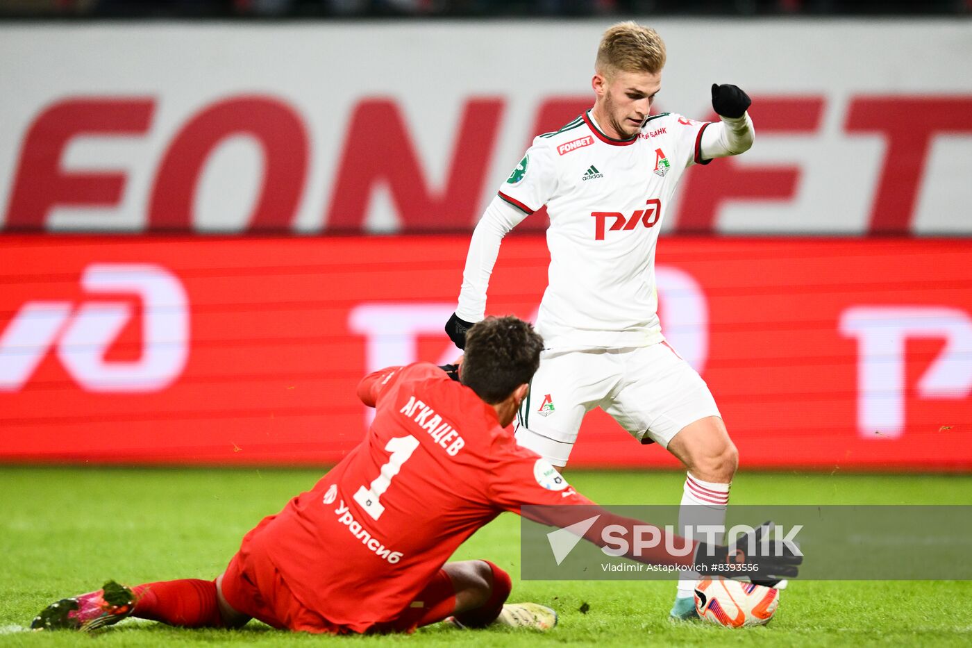 Russia Soccer Premier-League Lokomotiv - Krasnodar