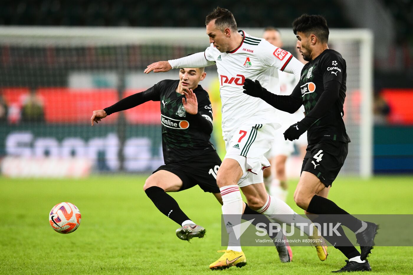 Russia Soccer Premier-League Lokomotiv - Krasnodar