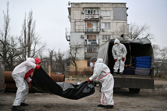 Russia Ukraine Military Operation Exhumation