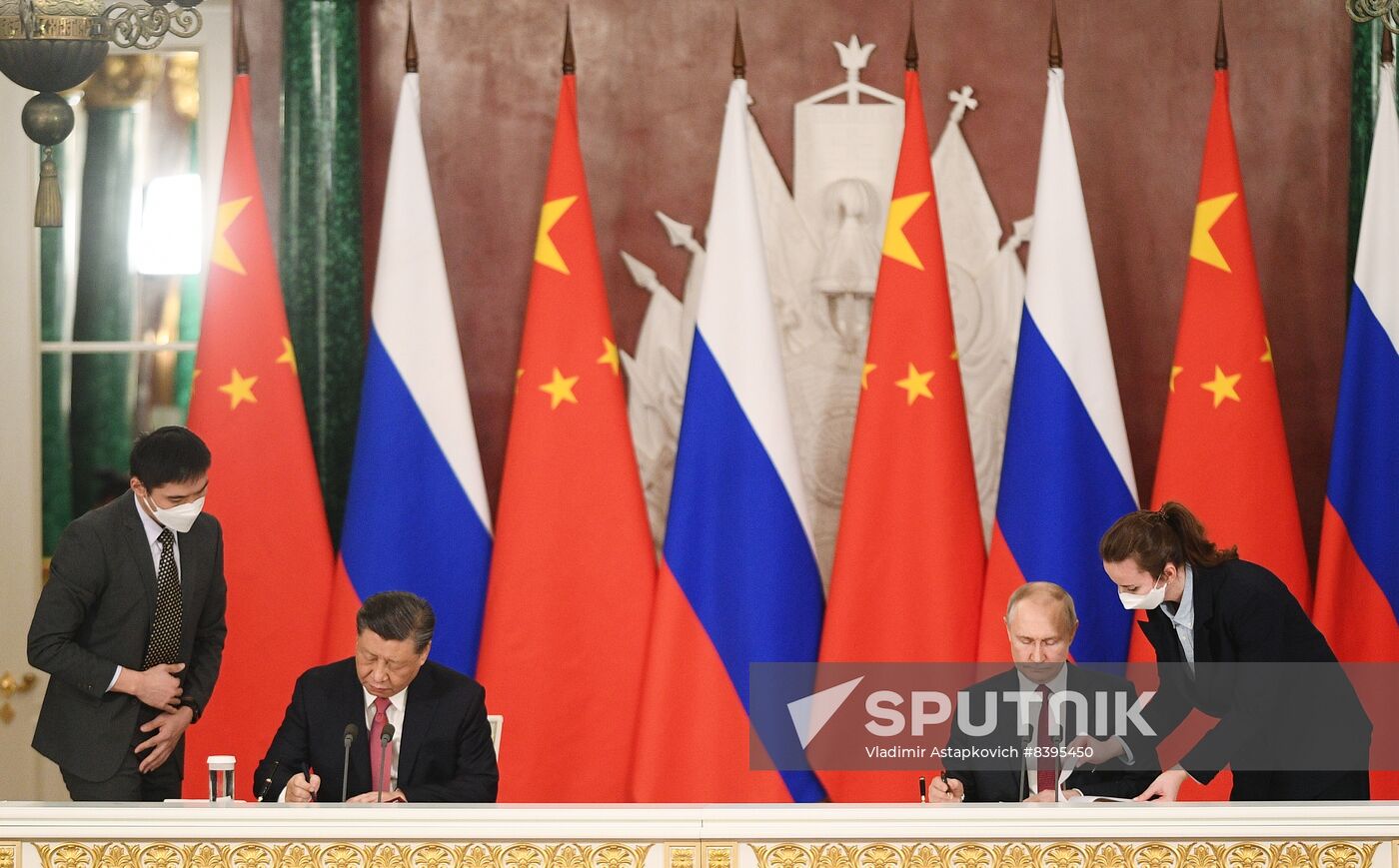 Russia China Signing Ceremony