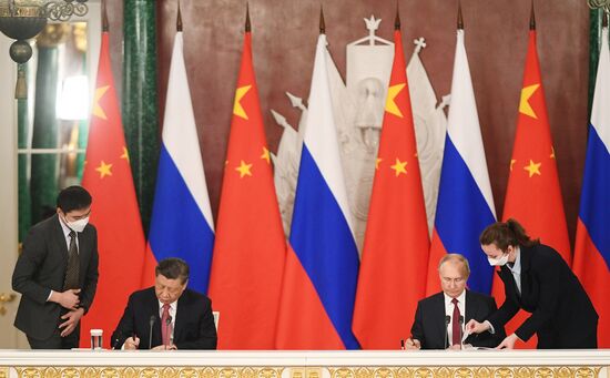 Russia China Signing Ceremony