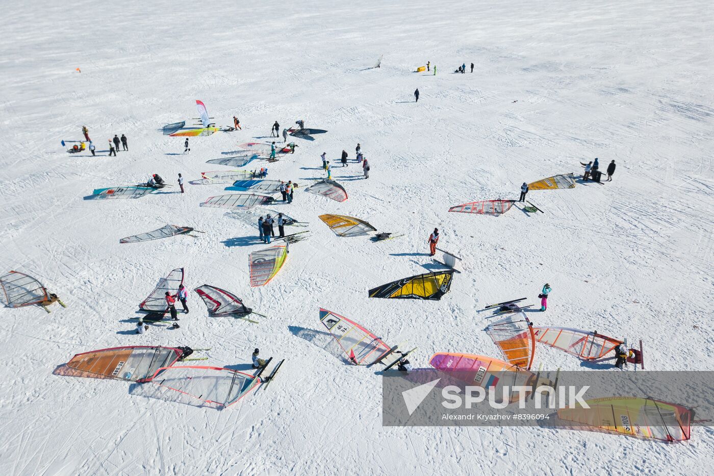 Russia Siberia Winter Windsurfing Championship