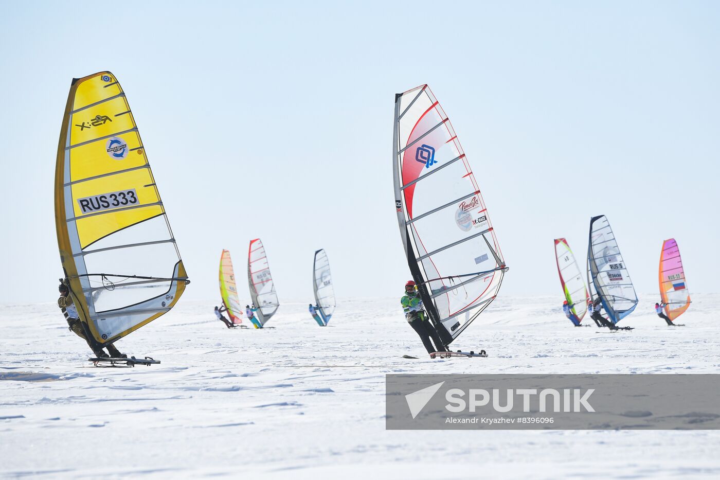Russia Siberia Winter Windsurfing Championship