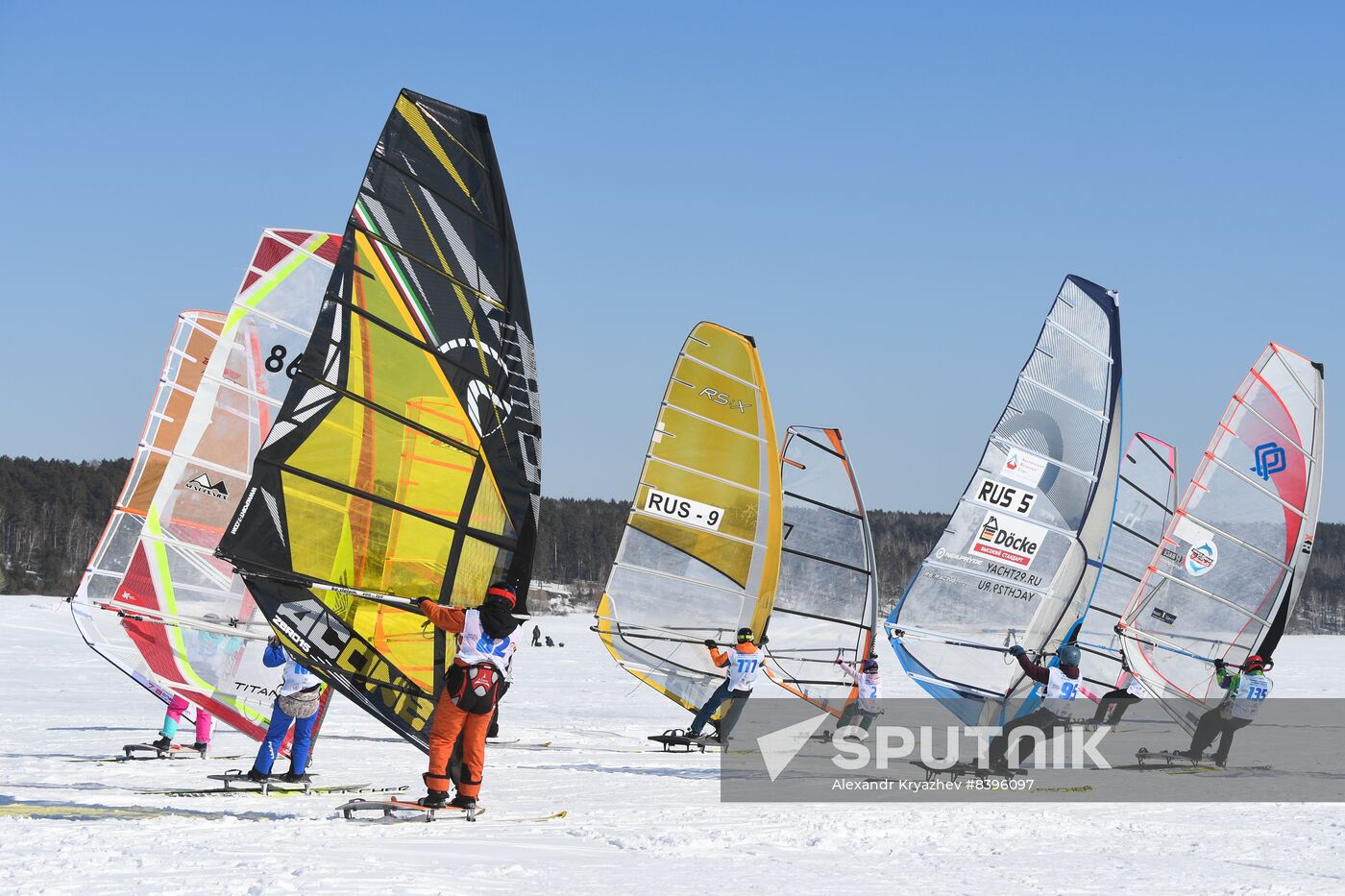 Russia Siberia Winter Windsurfing Championship