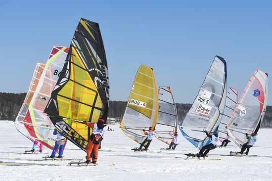 Russia Siberia Winter Windsurfing Championship