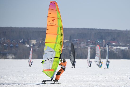 Russia Siberia Winter Windsurfing Championship