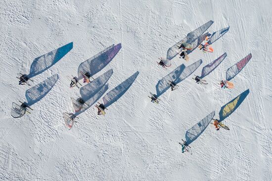 Russia Siberia Winter Windsurfing Championship