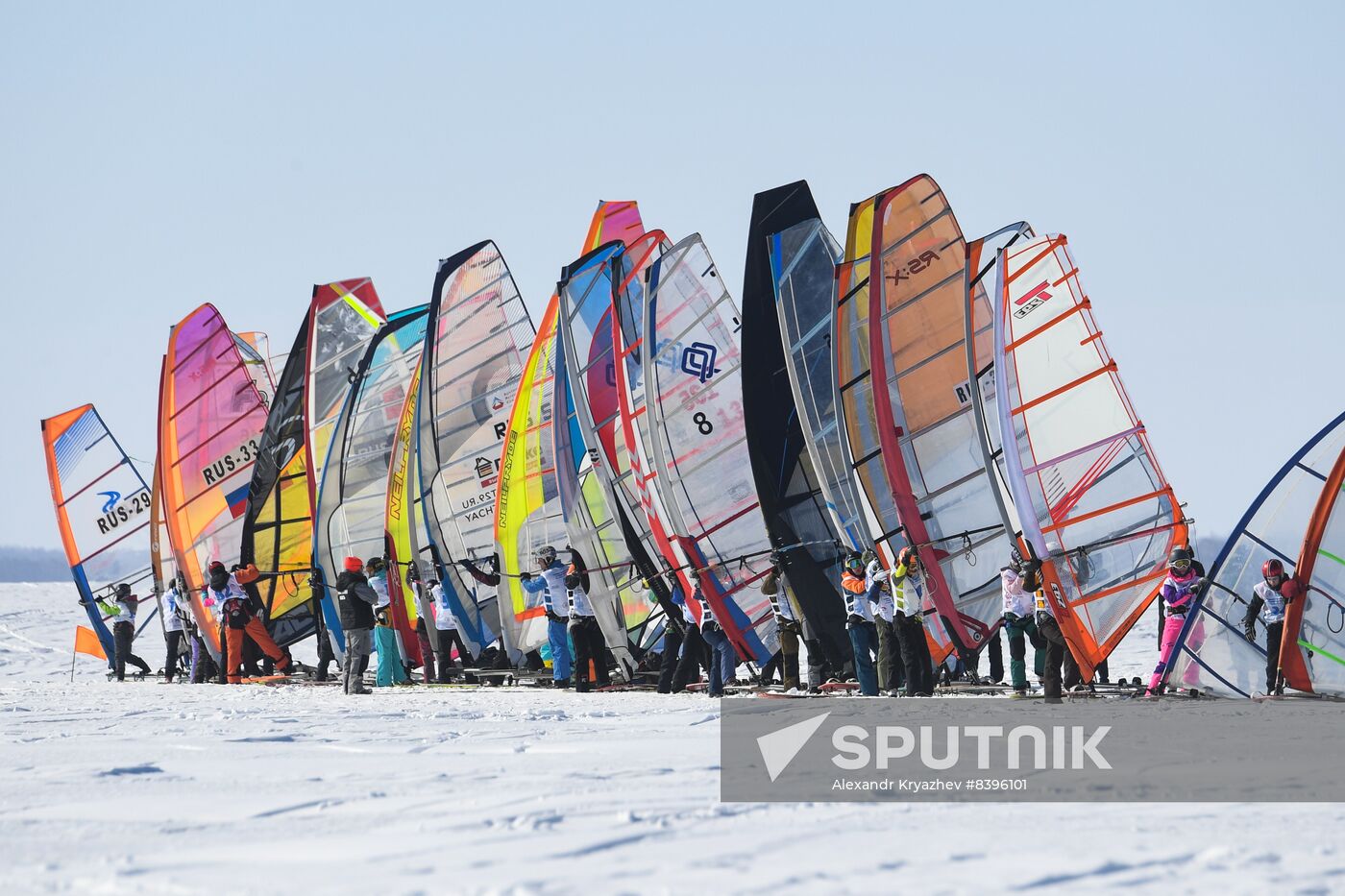 Russia Siberia Winter Windsurfing Championship