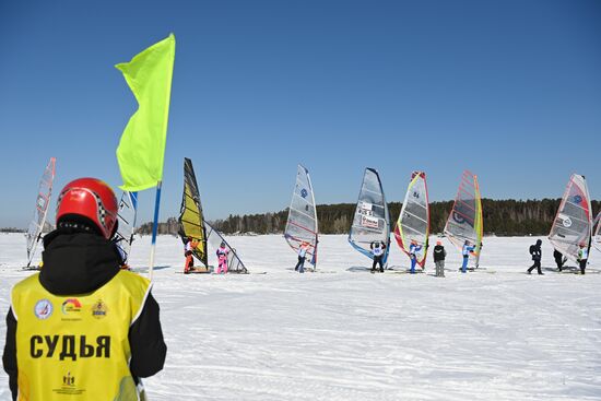 Russia Siberia Winter Windsurfing Championship