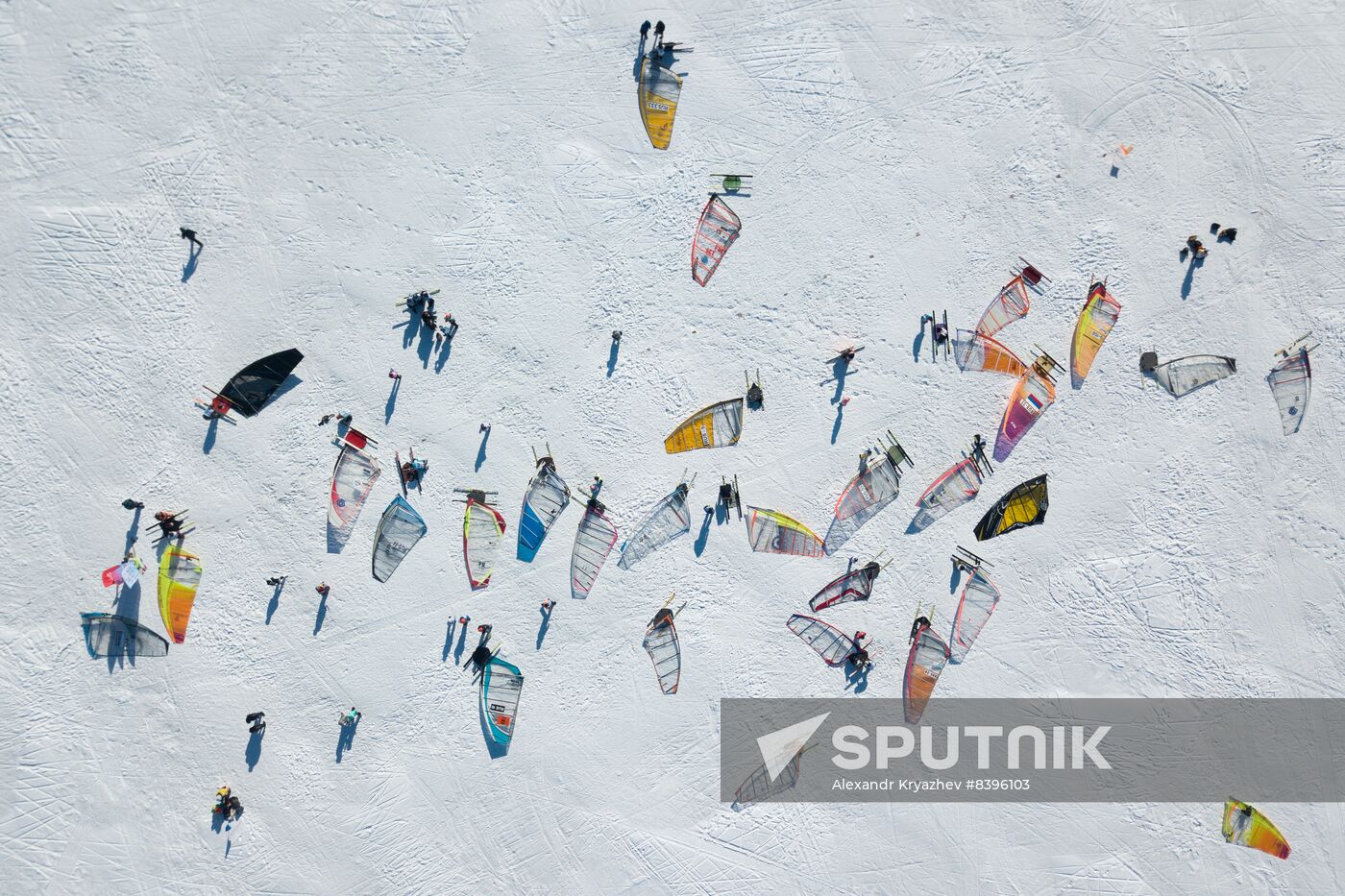 Russia Siberia Winter Windsurfing Championship