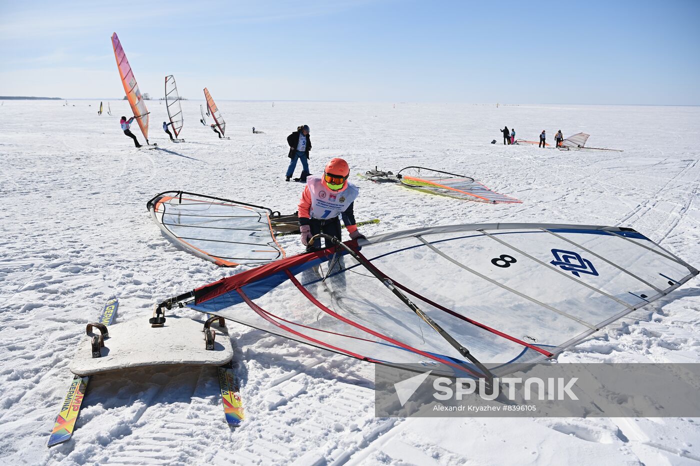 Russia Siberia Winter Windsurfing Championship
