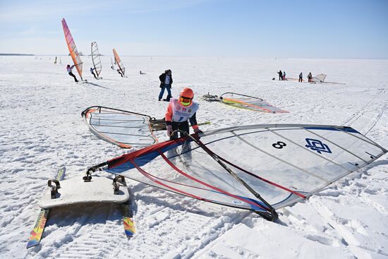 Russia Siberia Winter Windsurfing Championship