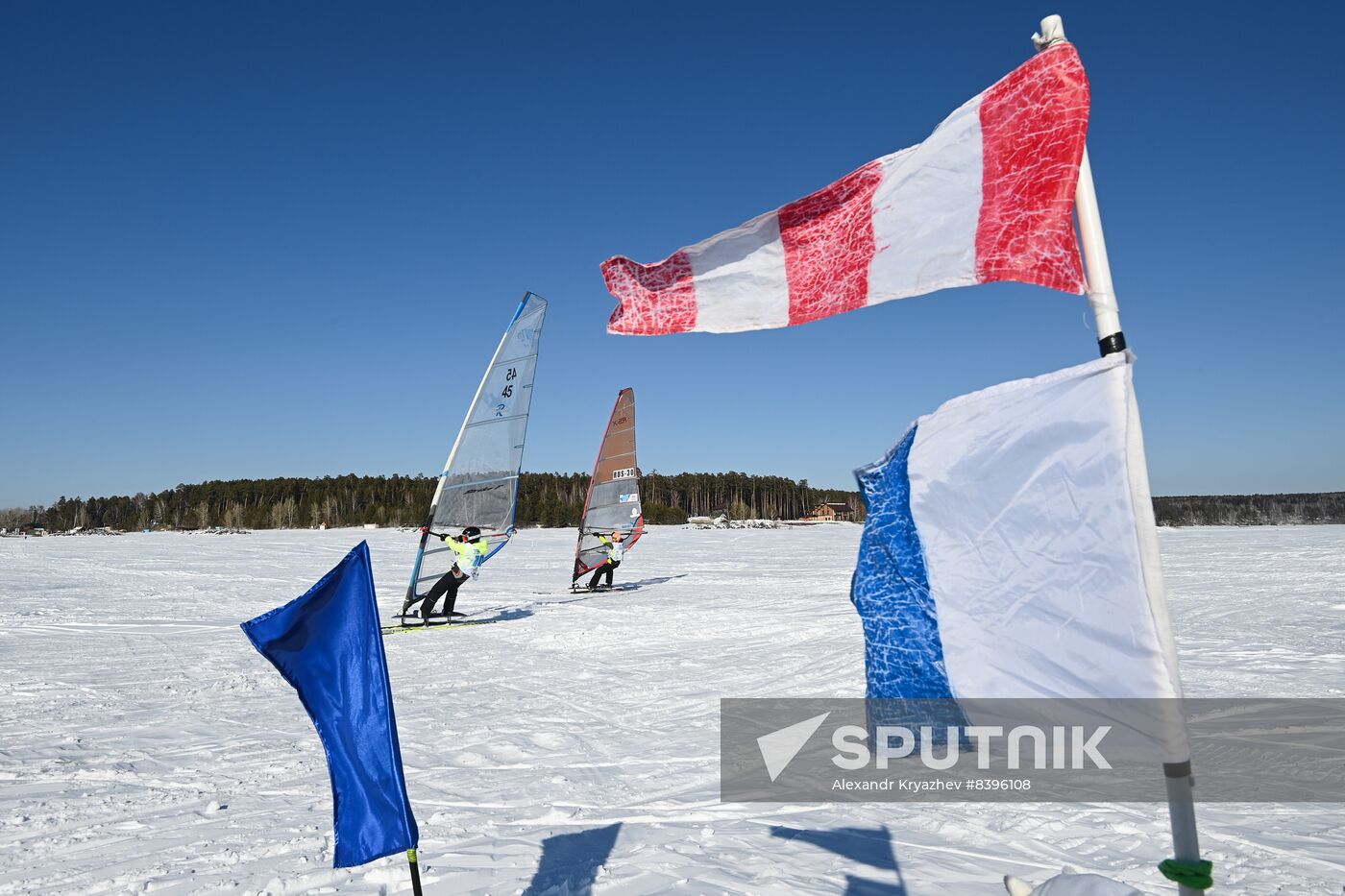Russia Siberia Winter Windsurfing Championship