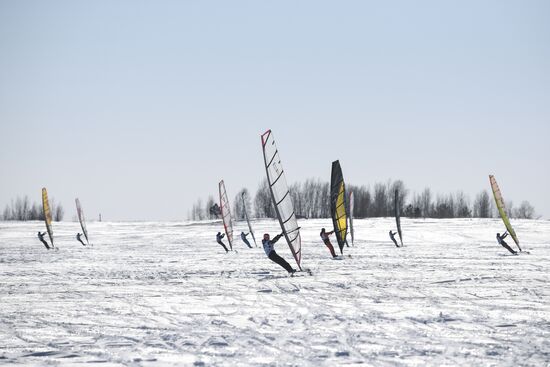 Russia Siberia Winter Windsurfing Championship