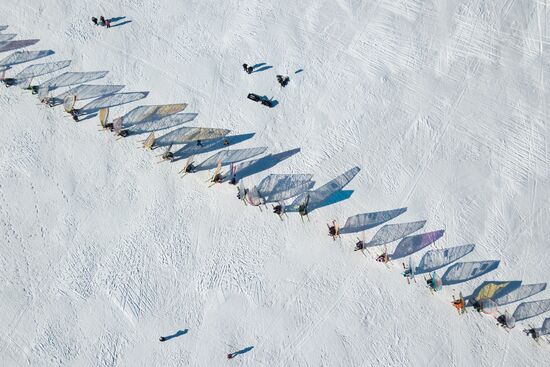 Russia Siberia Winter Windsurfing Championship