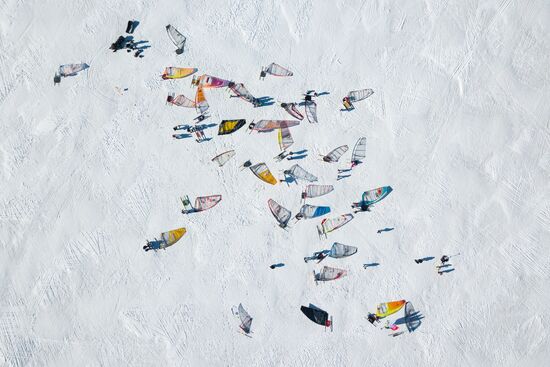 Russia Siberia Winter Windsurfing Championship