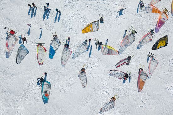 Russia Siberia Winter Windsurfing Championship