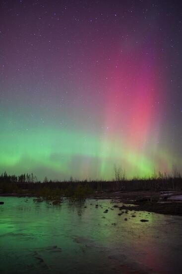 Russia Environment Aurora Borealis