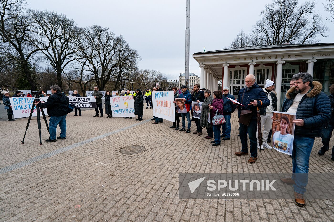 Latvia Free Speech Protection Rally