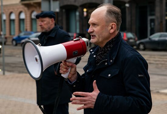 Latvia Free Speech Protection Rally