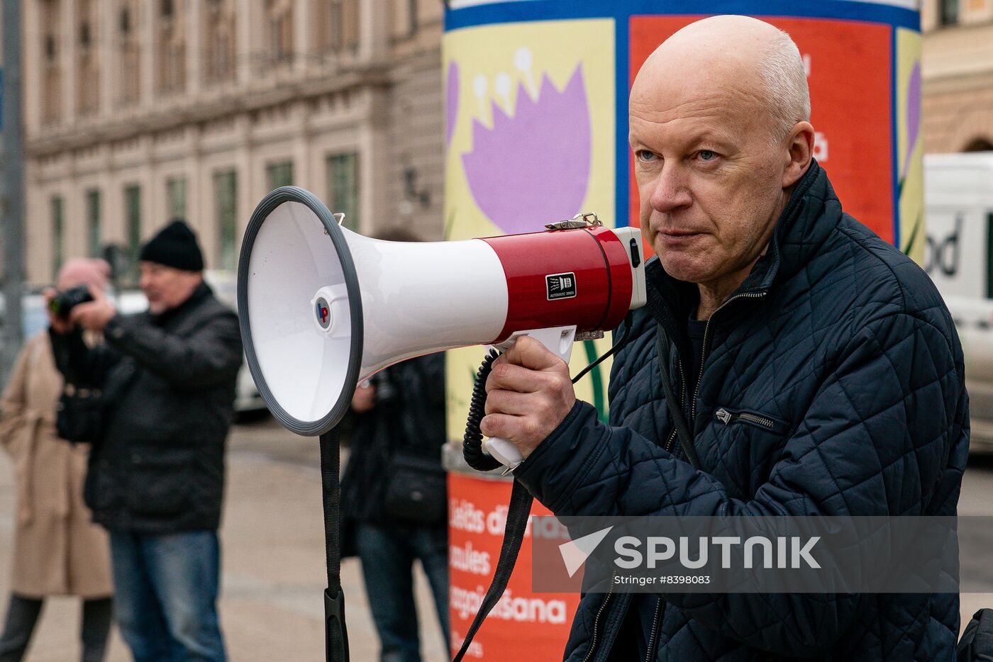 Latvia Free Speech Protection Rally