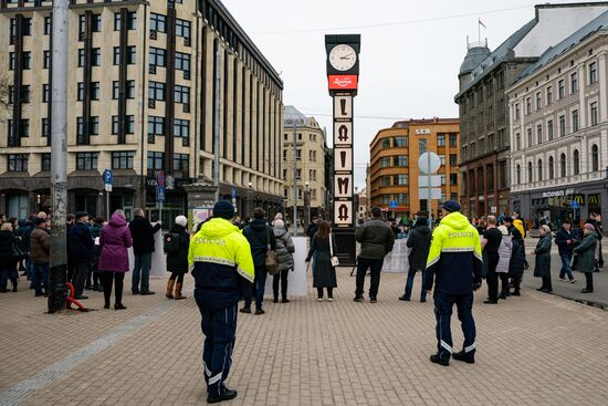 Latvia Free Speech Protection Rally