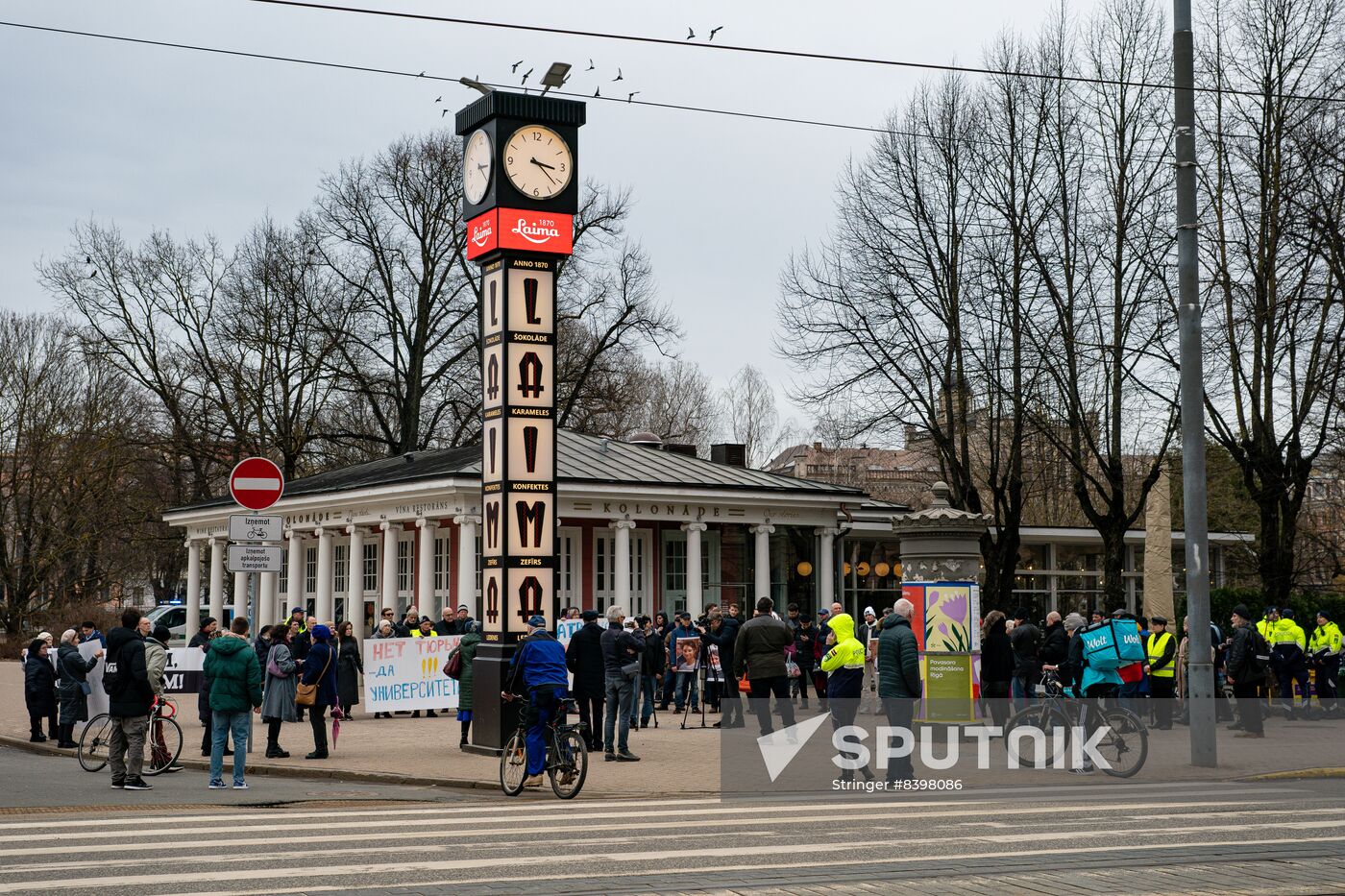 Latvia Free Speech Protection Rally