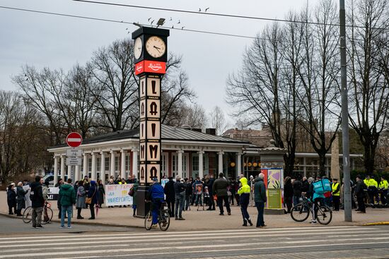 Latvia Free Speech Protection Rally