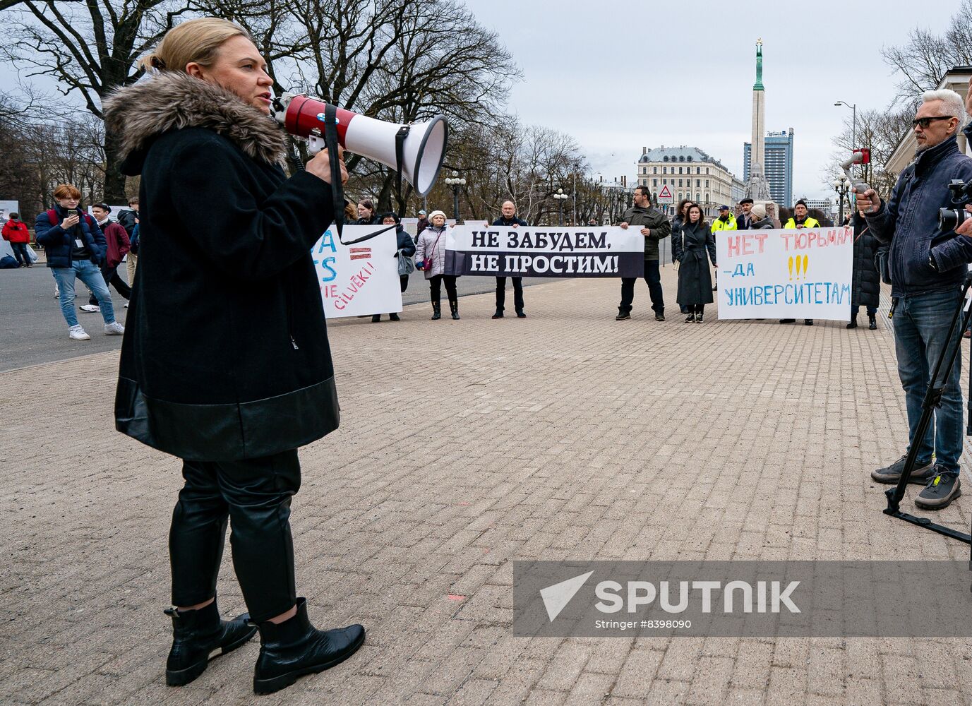 Latvia Free Speech Protection Rally