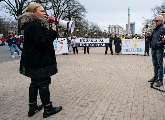 Latvia Free Speech Protection Rally