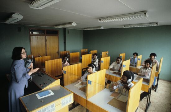 Language laboratory at Patrice Lumumba People's Friendship University