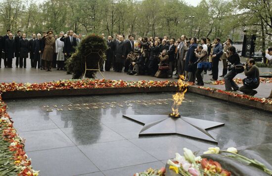 King of Spain Juan Carlos I pays official visit to Soviet Union