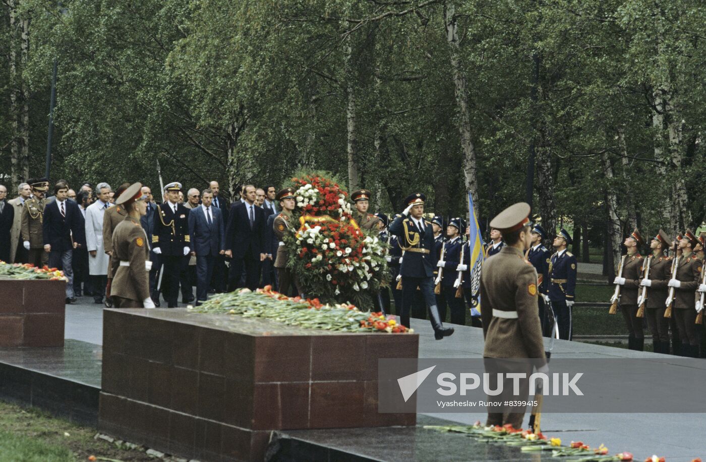 King of Spain Juan Carlos I visits USSR