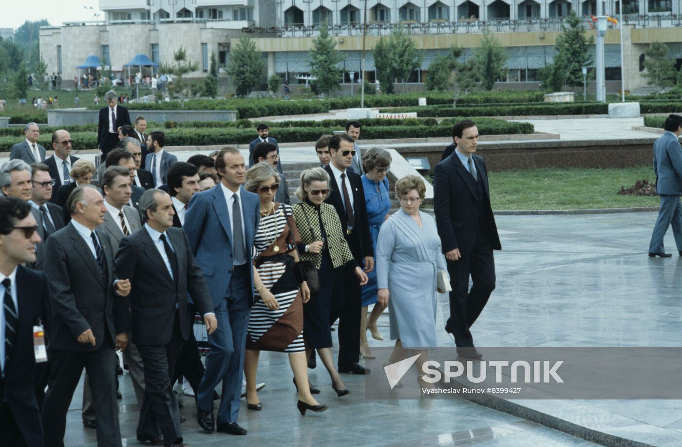 King of Spain Juan Carlos I visits Tashkent